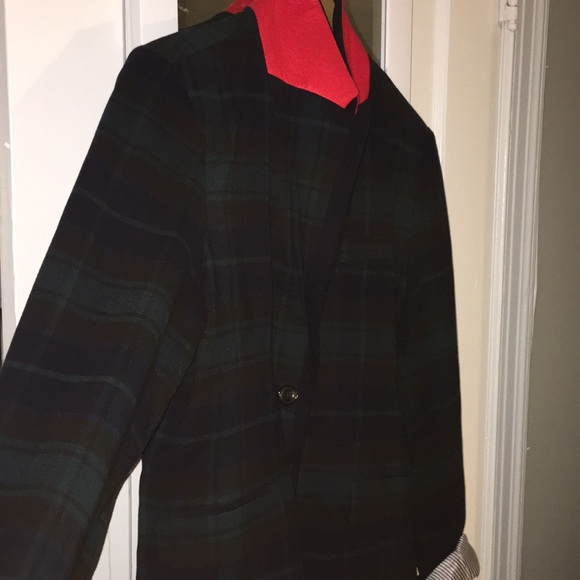 Merona Tartan Plaid Blazer Size 12 - Picture 1 of 6